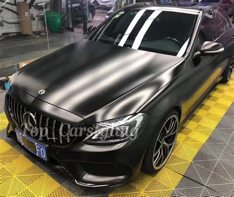 black chrome car vinyl wrap
