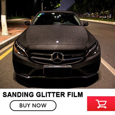 black glitter wrap car