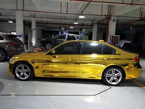 car wrap gold